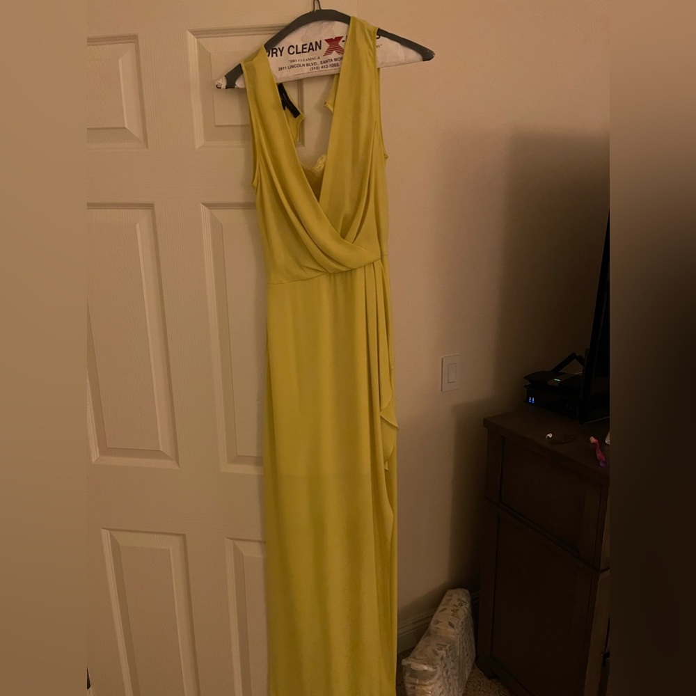 Yellow bcbg dress